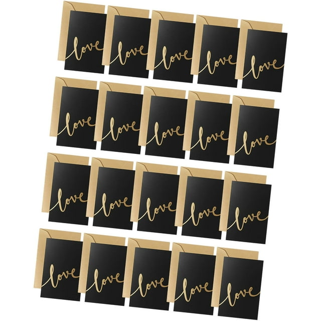 20 Piezas Tarjetas del Día de Valentín Tarjeta de Aniversario Tarjeta de Graduación Tarjeta de Jubilación Palabras de Amor Tarjeta de Vacaciones
