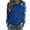 Blue, variant on Zpanxa Sweatshirt for Women Fashionable Women's Casual Long Sleeve Round Neck Hoodie for Women Sweatshirts Blue XXL