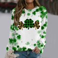 thumbnail image 2 of VBARHMQRT Sweat-Shirt pour Femmes Graphique Imprimés de la Saint-Patrick Manches Longues Col Rond T-Shirt Haut, 2 of 5