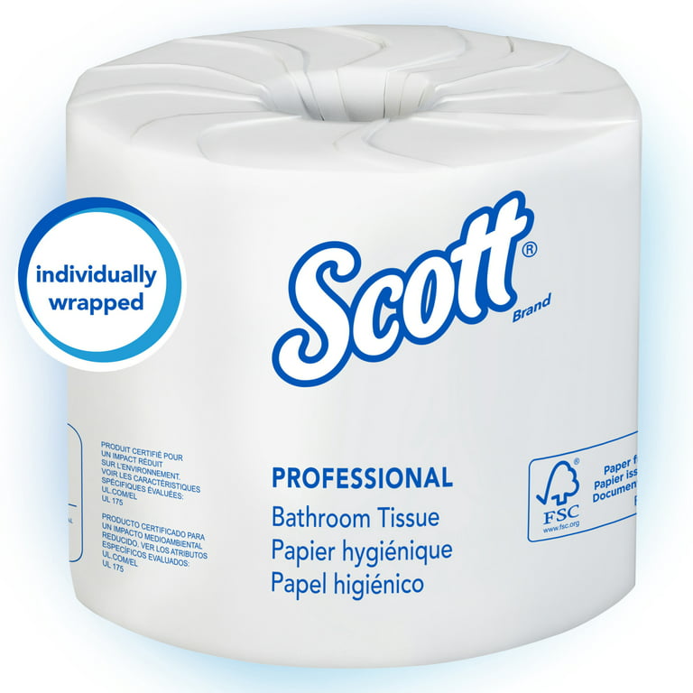 Scott Essential Professional Bulk Toilet Paper for Business, 80 Rolls / Case
