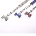 thumbnail image 5 of Gardjoe Sparkling Rhinestone Crystal Pet Collar Necklace with Bow Pendant and Adjustable Buckle for Small Dogs Cats Party Wedding Daily Dress Up, 5 of 6