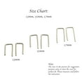 thumbnail image 6 of 15 mm Upside Down Arc Earrings Open Huggie Hoop Threader Staple Simple Drop Hook Piercing Earrings 18 GA 14K Yellow Gold Filled Sparkle Wire, 6 of 8