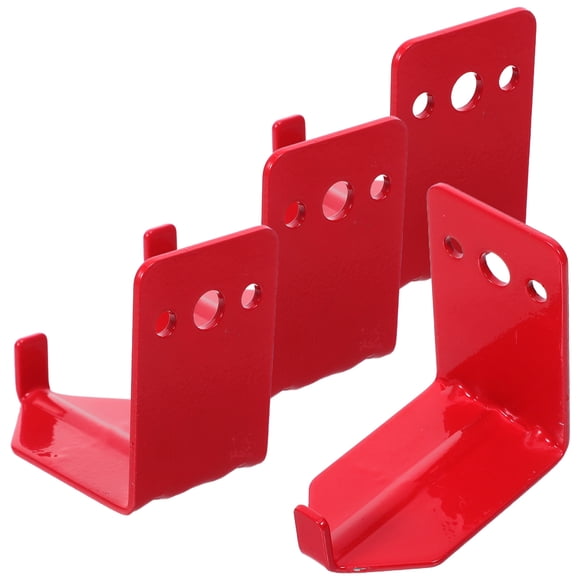 OHOIOLLA 4Ud Soporte De Pared Para Extintor De Incendios Rojo En Metal Ahorra Espacio Y Fácil Montaje