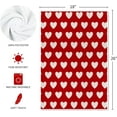 thumbnail image 6 of Valentines Day Kitchen Towels Set of 2, 18x26 Inch Valentines Day Dish Towels Sweet Heart Valentines Day Decor Hand Towels Seasonal Decorations for Home Drying Dishcloth, 6 of 6