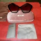 thumbnail image 1 of MIU MIU Pentagon SMU 11N 57014 1AB0A7 Black Gold / Grey Gradient Sunglasses Wmns, 1 of 6