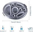 thumbnail image 2 of 2-in-1 Drink And Snack Holder, Inflatable Cup Holder Floating, 2 of 5