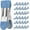 Light Blue, variant on Clothes Pins Heavy Duty 30 Pack - 2.17 Inch Metal Chip Clips, Clothespins for Photo Drying Clothesline Laundry Sock, Bag Clips for Food Kitchen Stainless Steel with Rubber, Dark Green