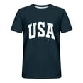 thumbnail image 3 of Joau USA 4th of July Mens T-Shirts Casual Short Sleeve Crew Neck Memorial Day Patriotic Graphic T-Shirts Independence Day Tee Tops, 3 of 3