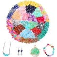 Jewelry Making Supplies Kit 1587 PCS Beads, Crystal Beads, Jewelry
