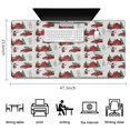thumbnail image 5 of Long Mouse Pads for Desk,Red Christmas Farm and Truck Pattern Desk Mats on Top Of Desks, Desk Mouse Pad Extra Large with 3mm Non-Slip Base and Stitched Edge for Gaming,Office,Work,Home 47.3x23.6in, 5 of 5