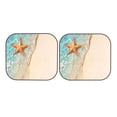 thumbnail image 7 of Bingfone Starfish On The Sand Beach Windshield Sun Shade 2-Piece Foldable Car Front Window Sunshade for Most Sedans SUV Truck - Large, 7 of 7