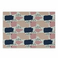 thumbnail image 1 of Navy and Blush Cutting Board, Hand Painted Style Brushstrokes in Pastel Colors Abstract Pattern, Decorative Tempered Glass Cutting and Serving Board, Small Size, Multicolor, by Ambesonne, 1 of 1