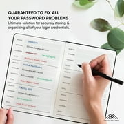 Productivity Store Password Book,5 x 8, Black