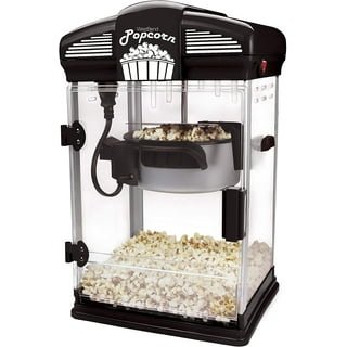 Great Northern Popcorn 6.5QT Stovetop Popcorn Maker with Stirrer, Black 