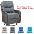thumbnail image 4 of Outdoor Rattan Chair Cushions, Waterproof Patio Chair Replacement Cushions, 6in Thick Seat Back Cushion for Deck Yard and Poolside（Gray）, 4 of 6
