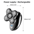 thumbnail image 6 of Head Shaver for Bald Men with Nose Hair Trimmer, Beard Trimmer for Men, Waterproof and Rechargeable Electric Shavers for Men, 6 of 7