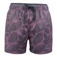 thumbnail image 1 of Traje de Baño Ocean Pacific para Hombre, Sustentable con Stretch Diseño Tropical Gris Oxford con Morado Talla M, 1 of 4