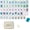 Lotus, variant on (Open Box) 160 Pcs American Mahjong Tile Set, 1.4" 4 Layer Acrylic Premium Mahjong(Wood Grain)