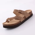 thumbnail image 1 of Comwarm Fashion Mules And Clogs For Women Men Slip-on Cork Footbed Slippers Summer Beach Sandals With Arch Support Comfort Slide, 1 of 7