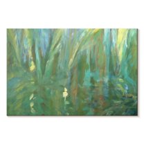 Elephant Stock Trade Winds Diptych Ii Wall Art - Horizontal Canvas Wall Art - Living Room Wall Decor - Abstract Canvas - Green And Blue Decor By Suzanne Wilkins - 30" x 20"