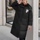 thumbnail image 5 of Chaqueta y abrigos casuales con capucha de manga larga para mujer, moda, con cremallera, manga larga, largo medio, hasta la rodilla, de algodón grueso para invierno, abrigo para mujer, 5 of 7