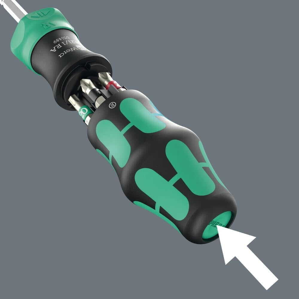 Wera Tools Kompakt 28 Ra 1 Kraftform Screwdriver Bit Set With Pouch, 6 Pieces