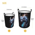 thumbnail image 5 of PHELIKA Cool Devil Dragon 03 Laundry Basket 65L Large Foldable Round For Dirty Clothes Toy Storage, 5 of 6