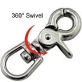 thumbnail image 4 of 5PCS 316 Stainless Steel Swivel Spring Eye Snap Trigger Clip Hook 65mm Snap Hook (Size: 65mm), 4 of 5
