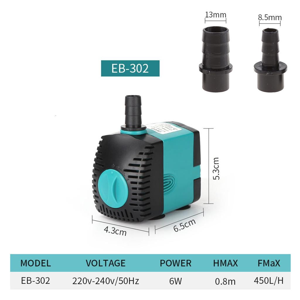Necvior Ultra Quiet High-lift Submersible Water Pump Fish Pond Fountain Aquarium for Tank Clean Dirty Filter 3W-60W 220L/H-3000L/H