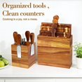 thumbnail image 6 of Wooden Charcuterie Boards Set Of 4  Cheese Board Platter Tray Serving Wood Appetizer With Mag Storage Holder For Hosting Entertaining Party Birthday, 6 of 7