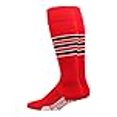 thumbnail image 3 of MadSportsStuff Dugout 3 Stripe Baseball Socks (ScarletBlackWhite, Large), 3 of 4