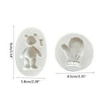 thumbnail image 3 of Milue Plaster Candle Making Molds Silicone Moulds Bear/Gloves Shape Handmade Gadgets, 3 of 16