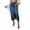 C171 BU1, variant on Gbsyewxs Skirts For Women Midi High Waist Solid Color Slit Denim Pencil Skirt Casual Summer Women'S Skirts Blue
