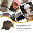thumbnail image 4 of Unisex Adjustable Suede Baseball Cap Hat Solid Color Outdoor Sports Sun Hats, 4 of 7