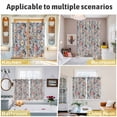 thumbnail image 5 of Vintage Spring Floral Kitchen Curtains Window Panels, Farmhouse Flowers Blue Vintage Insulated Window Treatment Curtain, Grommet Curtains for Bedroom/Living Room/Bathroom, 2 Piece 52"Wx63"L, 5 of 8