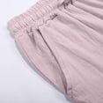 thumbnail image 3 of Resicozy Wide Leg Linen Pants for Women Plus Size Summer Flowy Lounge Pant Loose Fit Dressy Trousers with Pocket Light Purple L, 3 of 6