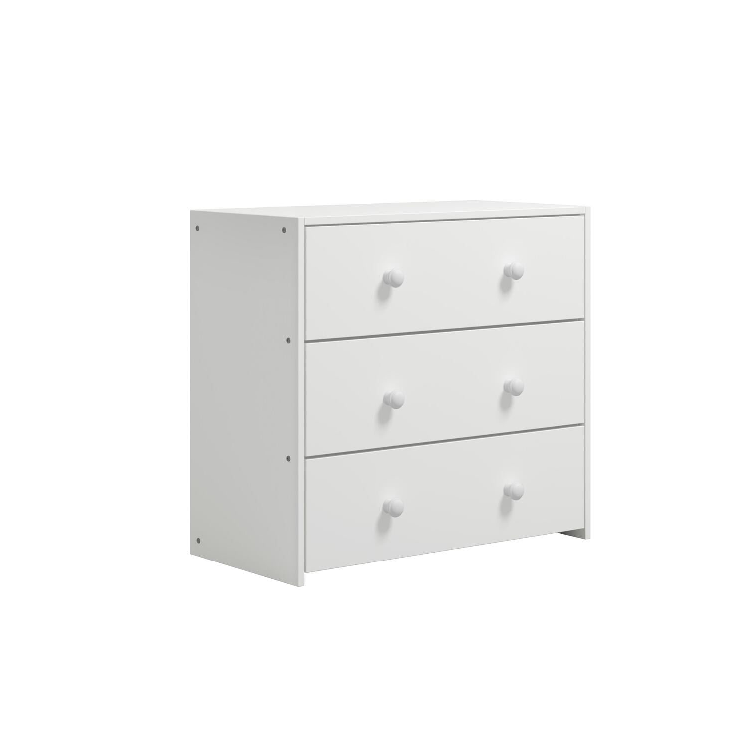 Donco Kids Study & Sleep Twin White Low Loft Bed, Twin, White