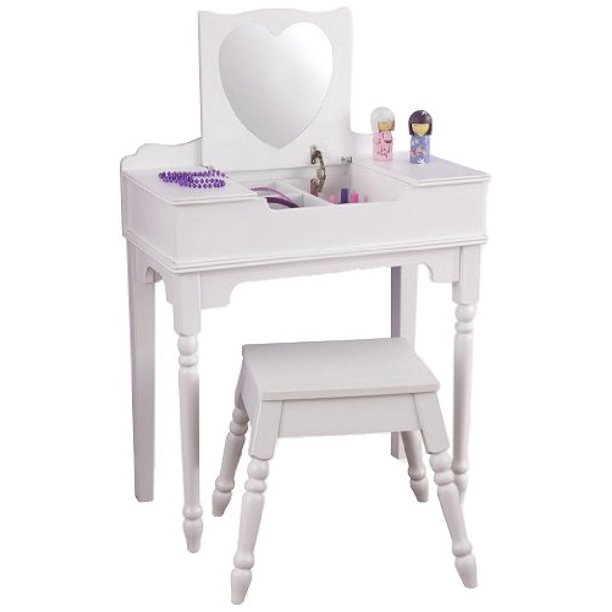 KidKraft Sweetheart 2 Piece Vanity Set with Mirror