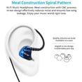 thumbnail image 2 of Wired Sport Earphone Running Earphone with Microphone and Remote Sweatproof and Noise-Resistant in Ear Earphone for Running Gym Jogging Workout Exercise (Blue), 2 of 6
