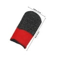 thumbnail image 2 of Raindrops 2Pcs Gaming Thumb Carbon Fiber Red With Sweat Features, 2 of 7