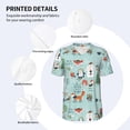 thumbnail image 5 of Rocae Christmas Winter Animals for Breathable Men's Baseball T-Shirt Fashionable Casual Baseball Jersey, Moisture-wicking Sportswear Large, 5 of 9