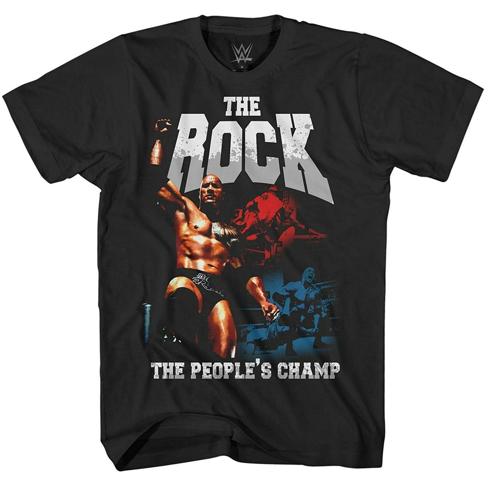 WWE WWE Mens The Rock Shirt The Brahma Bull Superstar Tee World Wrestling Champion TShirt