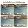 thumbnail image 7 of ODIKA 9'x12' Washable Area Rug Lime Striped Evenly Spaced Ombre Ticking Repeating Stripe Motif for Dining Room, Basement, Large Office, Non-Slip Chair-Friendly, 7 of 7