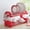 Delicious Red, variant on 2-Tier Dish Rack, Space-Saving Design, Durable Plastic and Chrome-Plated Wire, Easy Assembly (Delicious Red)
