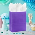 thumbnail image 2 of Hallmark Medium Gift Bag (Solid Purple), 2 of 7