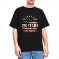 thumbnail image 3 of America's 250th Birthday USA Flag 250 Years Anniversary T-Shirts Men Casual Pure Cotton Tees Short Sleeve T Shirts Tops, 3 of 7