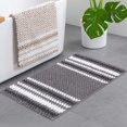thumbnail image 3 of Bath Shower Mat Bath Mat Bath Rugs Washable Bathroom Rug Non Slip Bath Rug Shower Rugs Che Nille, Dark Grey C, 3 of 6