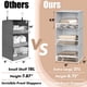 thumbnail image 3 of Organizador de armario Simple Houseware con 3 estantes para colgar, gris, 3 of 5