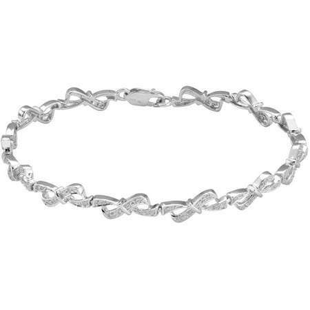 1/4 Carat T.W. Diamond Sterling Silver Fashion Bracelet, 7