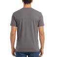 thumbnail image 4 of Hanes Essential Short Sleeve T-Shirt, Men's Casual Crewneck Classic Fit Tee, Oxford Grey, S, 4 of 5